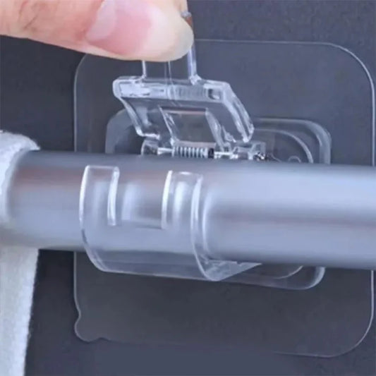 Support à Rideau + Tige (70-120cm) - Installez en 1 Minute - Zéro Perçage