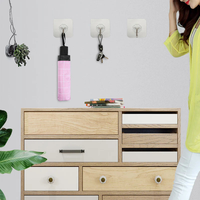 Crochets transparents - 10 Pièces