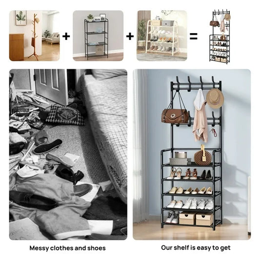 PORTE MANTEAU - ETAGERE CHAUSSURE